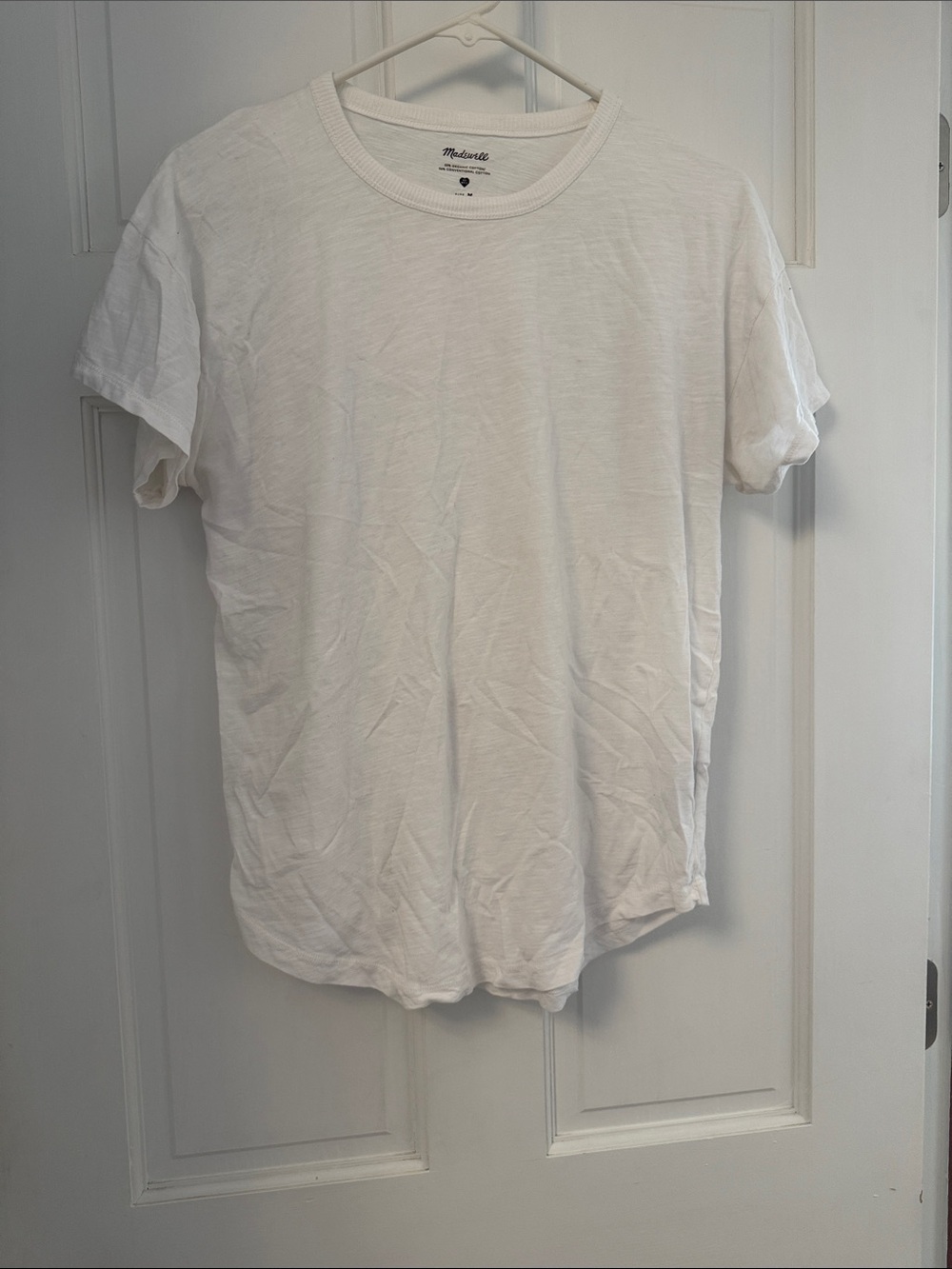 Madewell White Short Sleeve Crew Tee